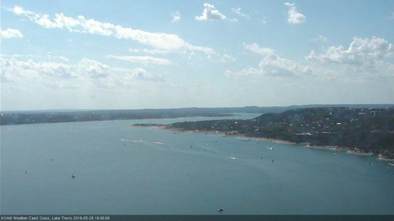 Lake Travis webcam, May 26, 2018 3:10 PM CT