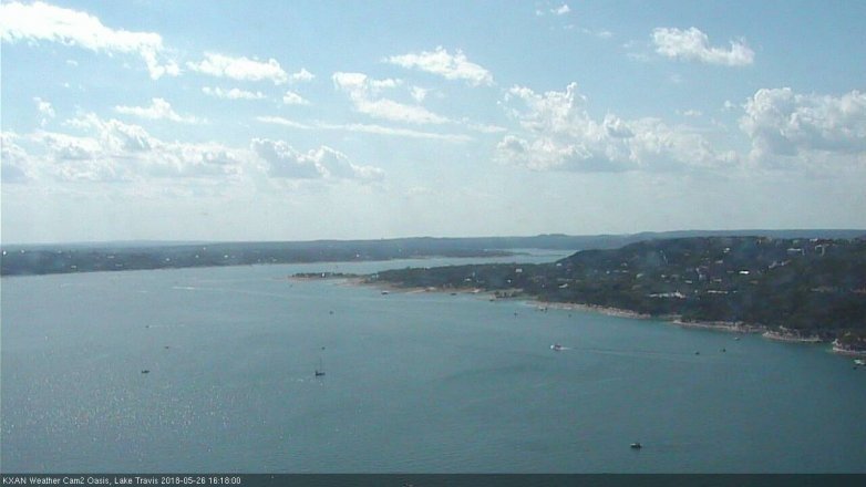 Lake Travis webcam, May 26, 2018 3:20 PM CT
