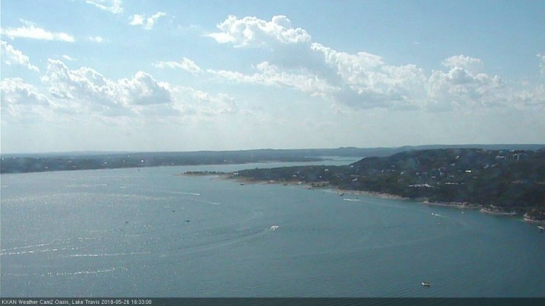 Lake Travis webcam, May 26, 2018 3:35 PM CT