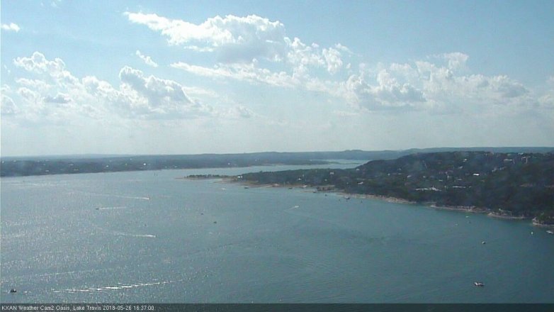 Lake Travis webcam, May 26, 2018 3:40 PM CT
