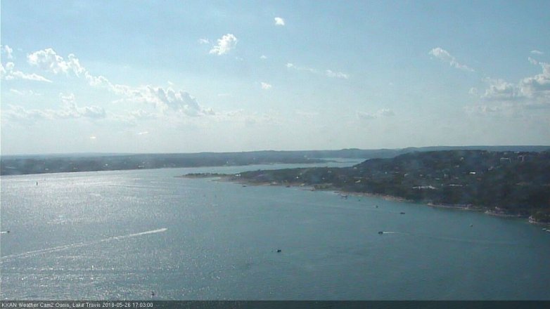 Lake Travis webcam, May 26, 2018 4:05 PM CT