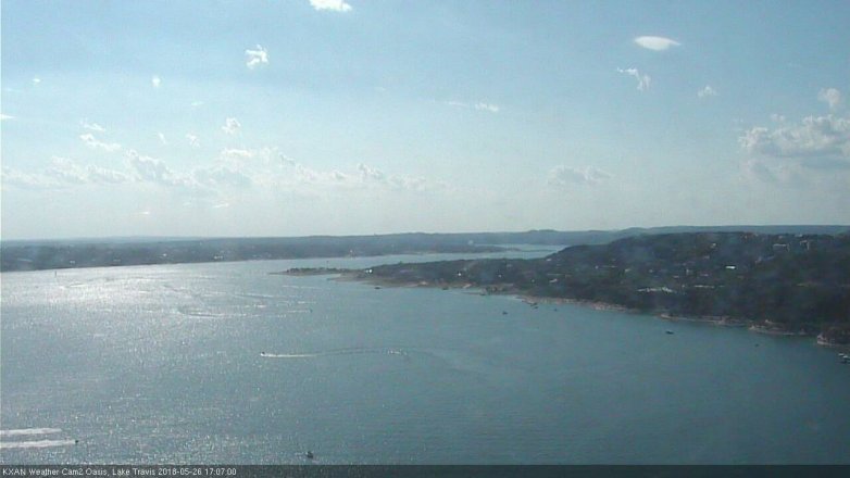 Lake Travis webcam, May 26, 2018 4:10 PM CT