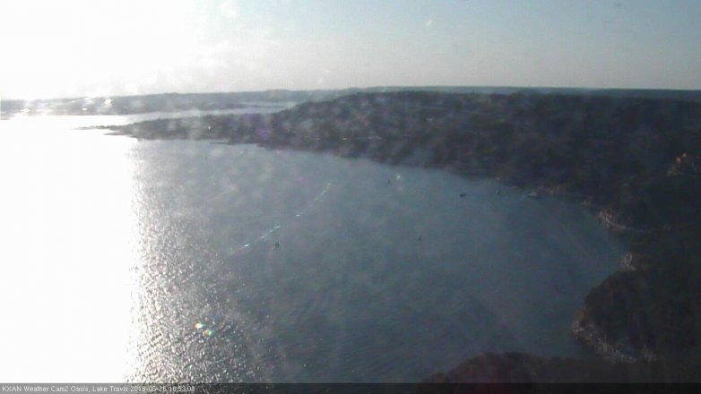 Lake Travis webcam, May 26, 2018 5:55 PM CT