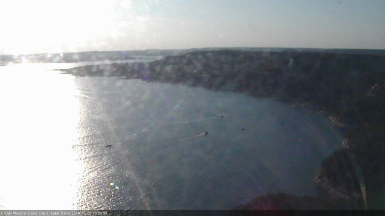 Lake Travis webcam, May 26, 2018 6:05 PM CT