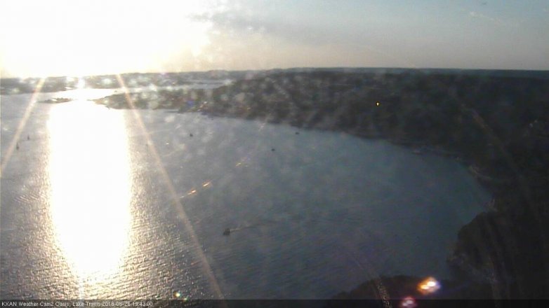 Lake Travis webcam, May 26, 2018 6:45 PM CT