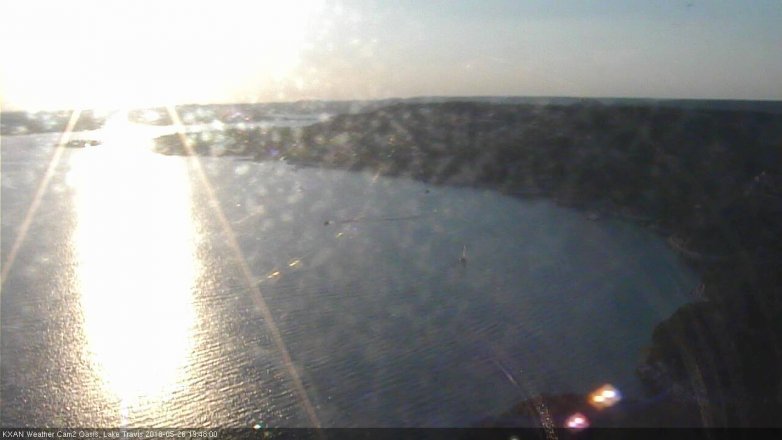 Lake Travis webcam, May 26, 2018 6:50 PM CT