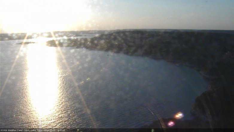 Lake Travis webcam, May 26, 2018 6:55 PM CT
