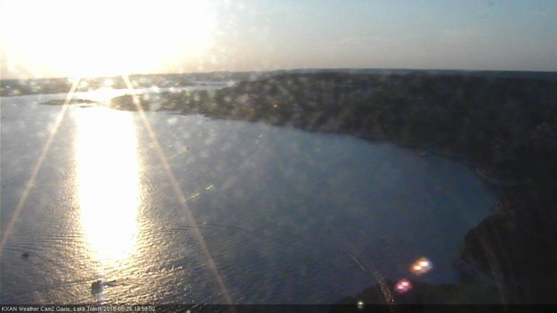 Lake Travis webcam, May 26, 2018 7:00 PM CT