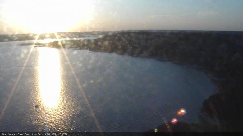 Lake Travis webcam, May 26, 2018 7:05 PM CT
