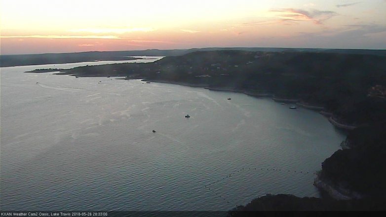 Lake Travis webcam, May 26, 2018 7:35 PM CT