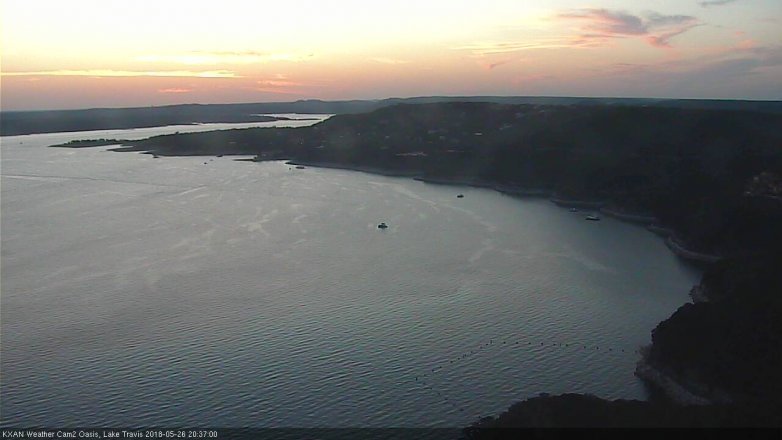 Lake Travis webcam, May 26, 2018 7:40 PM CT