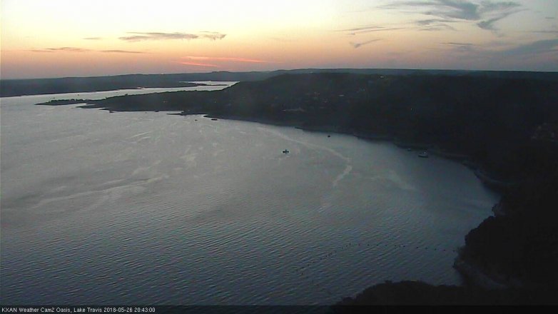 Lake Travis webcam, May 26, 2018 7:45 PM CT