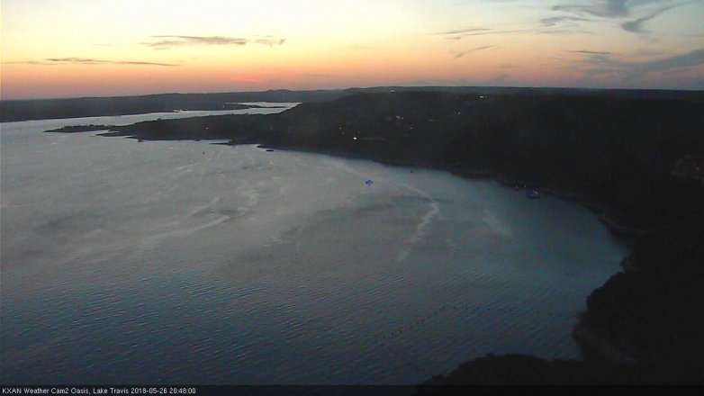 Lake Travis webcam, May 26, 2018 7:50 PM CT