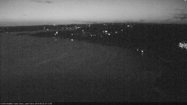 Lake Travis webcam, May 26, 2018 8:15 PM CT