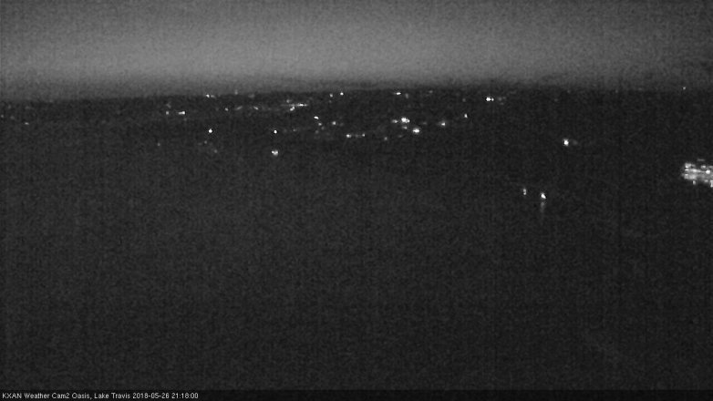 Lake Travis webcam, May 26, 2018 8:20 PM CT