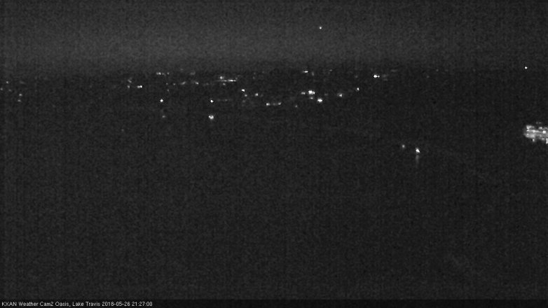Lake Travis webcam, May 26, 2018 8:30 PM CT