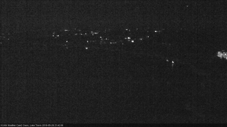 Lake Travis webcam, May 26, 2018 8:45 PM CT