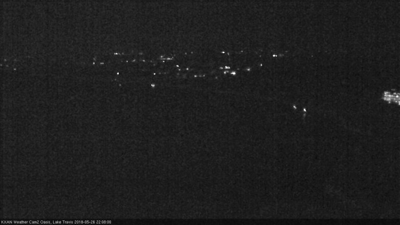 Lake Travis webcam, May 26, 2018 9:10 PM CT