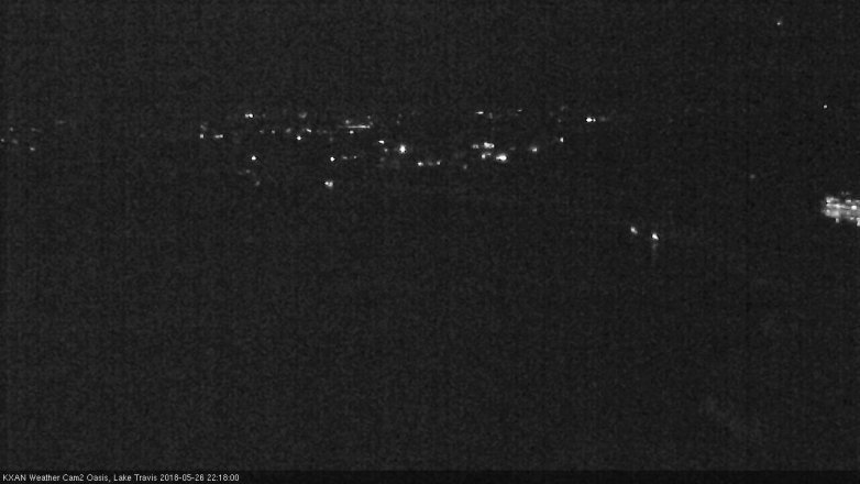 Lake Travis webcam, May 26, 2018 9:20 PM CT