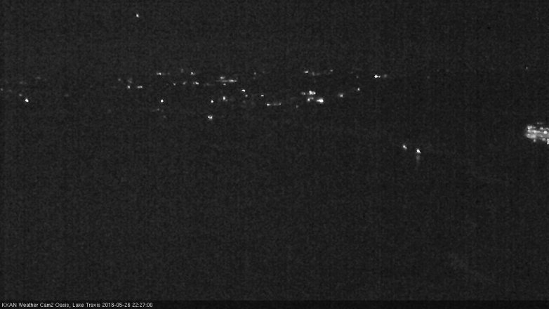 Lake Travis webcam, May 26, 2018 9:30 PM CT