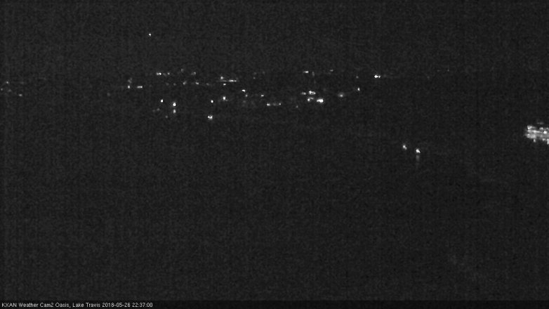 Lake Travis webcam, May 26, 2018 9:40 PM CT