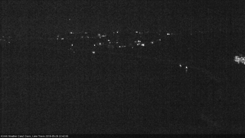 Lake Travis webcam, May 26, 2018 9:45 PM CT
