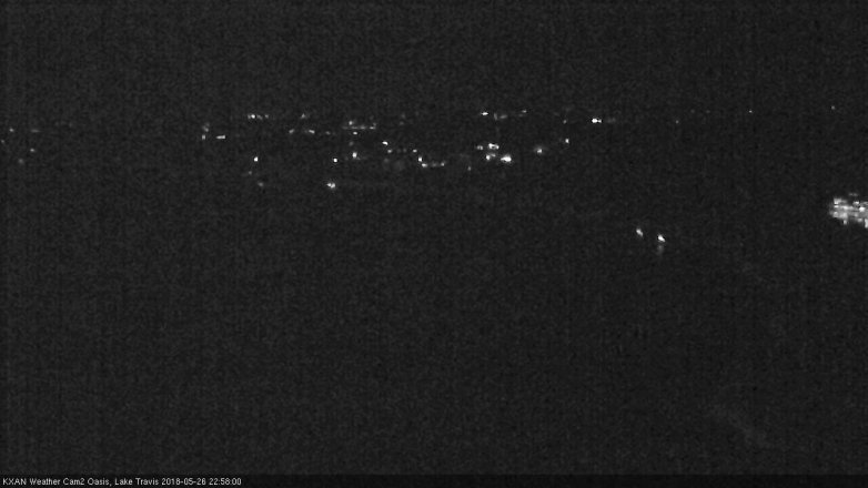 Lake Travis webcam, May 26, 2018 10:00 PM CT