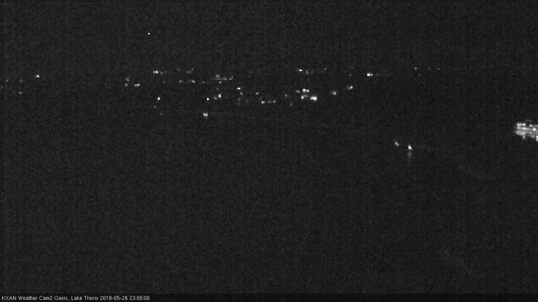 Lake Travis webcam, May 26, 2018 10:10 PM CT