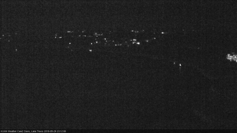 Lake Travis webcam, May 26, 2018 10:15 PM CT