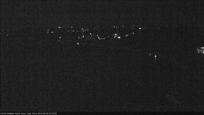 Lake Travis webcam, May 26, 2018 10:30 PM CT