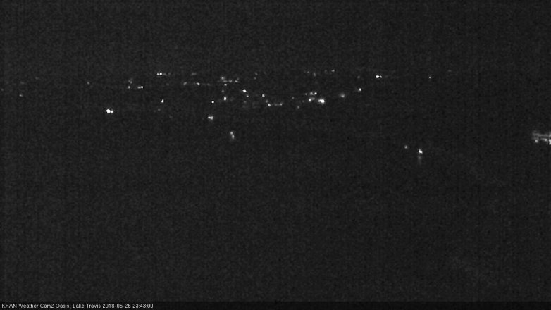 Lake Travis webcam, May 26, 2018 10:45 PM CT