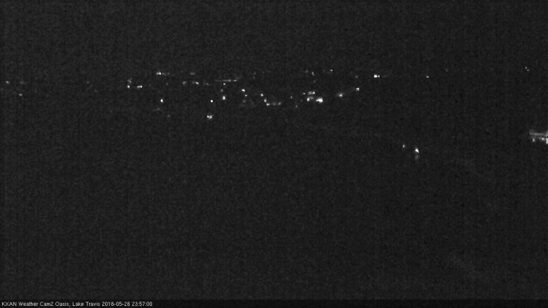 Lake Travis webcam, May 26, 2018 11:00 PM CT