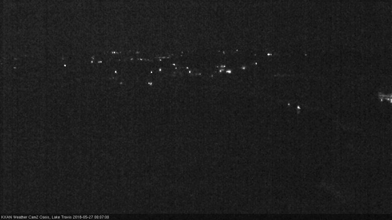 Lake Travis webcam, May 26, 2018 11:10 PM CT