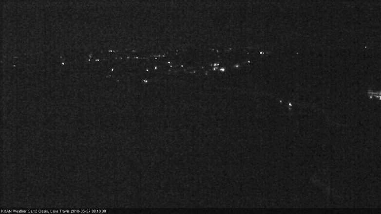 Lake Travis webcam, May 26, 2018 11:20 PM CT