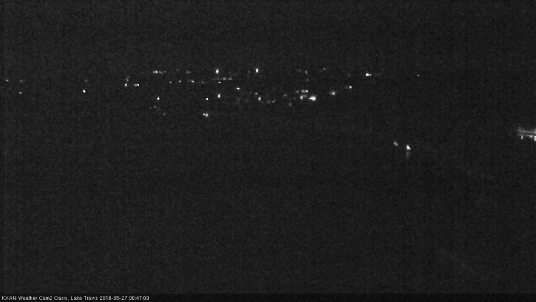 Lake Travis webcam, May 26, 2018 11:50 PM CT