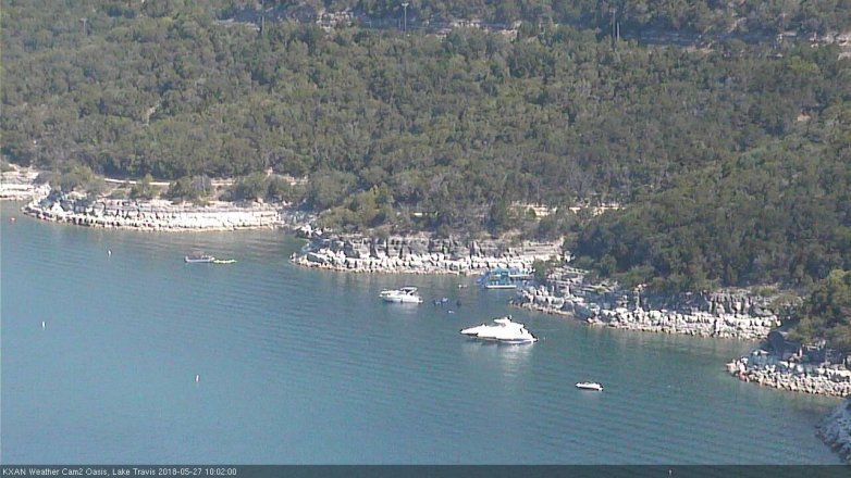 Lake Travis webcam, May 27, 2018 9:05 AM CT