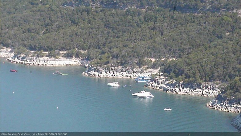 Lake Travis webcam, May 27, 2018 9:15 AM CT