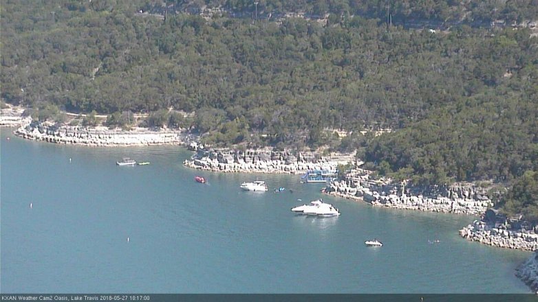 Lake Travis webcam, May 27, 2018 9:20 AM CT