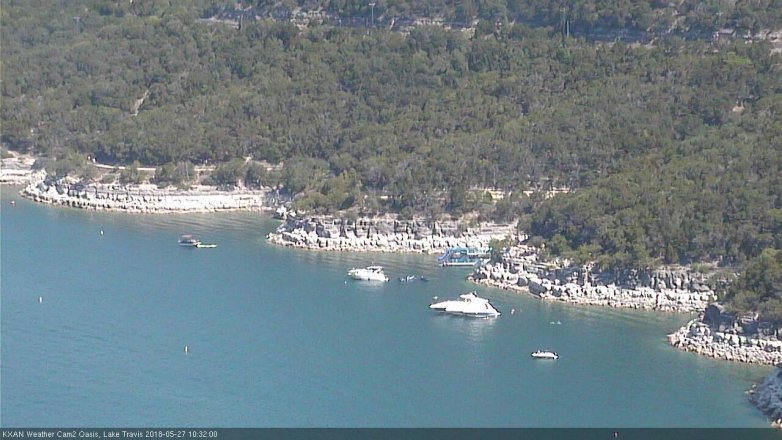 Lake Travis webcam, May 27, 2018 9:35 AM CT