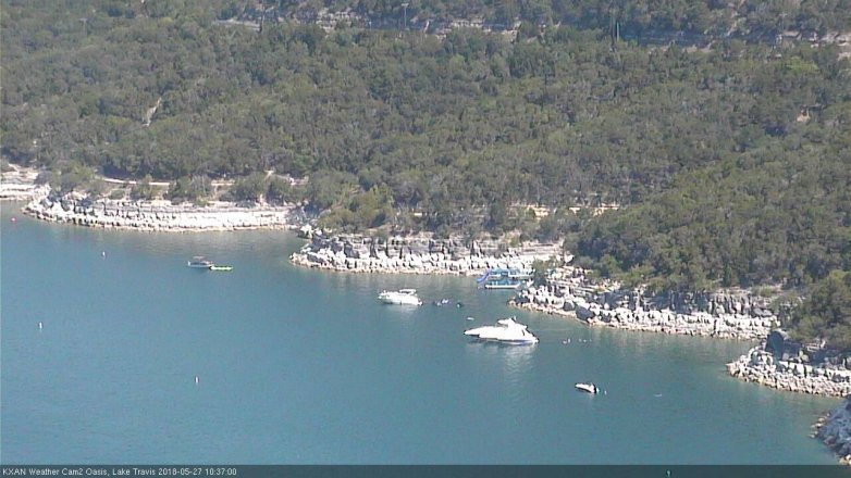 Lake Travis webcam, May 27, 2018 9:40 AM CT