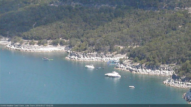 Lake Travis webcam, May 27, 2018 9:45 AM CT