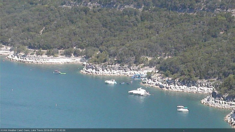 Lake Travis webcam, May 27, 2018 10:05 AM CT