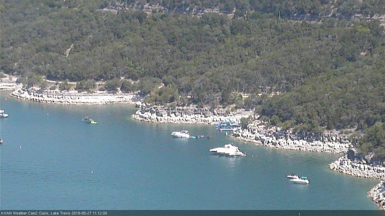 Lake Travis webcam, May 27, 2018 10:15 AM CT