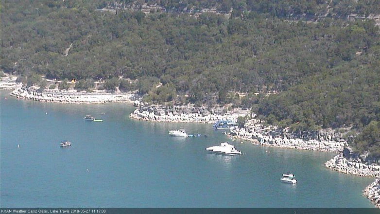 Lake Travis webcam, May 27, 2018 10:20 AM CT