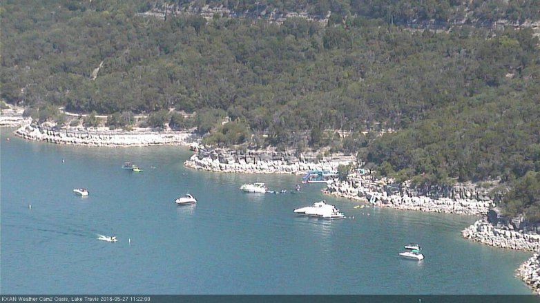 Lake Travis webcam, May 27, 2018 10:25 AM CT