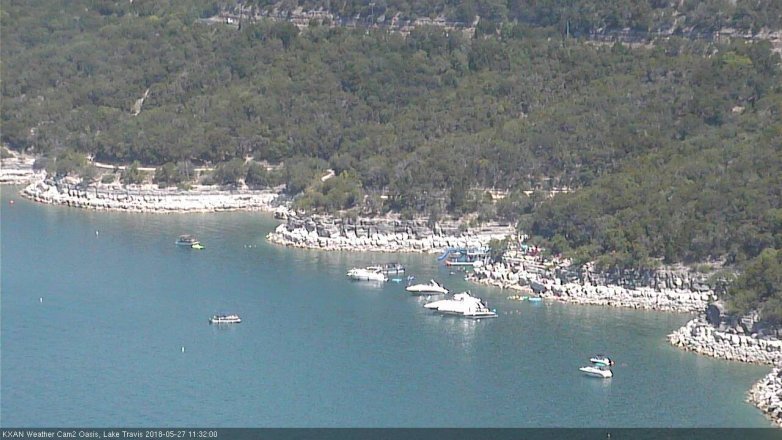 Lake Travis webcam, May 27, 2018 10:35 AM CT