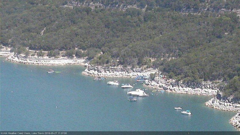 Lake Travis webcam, May 27, 2018 10:40 AM CT