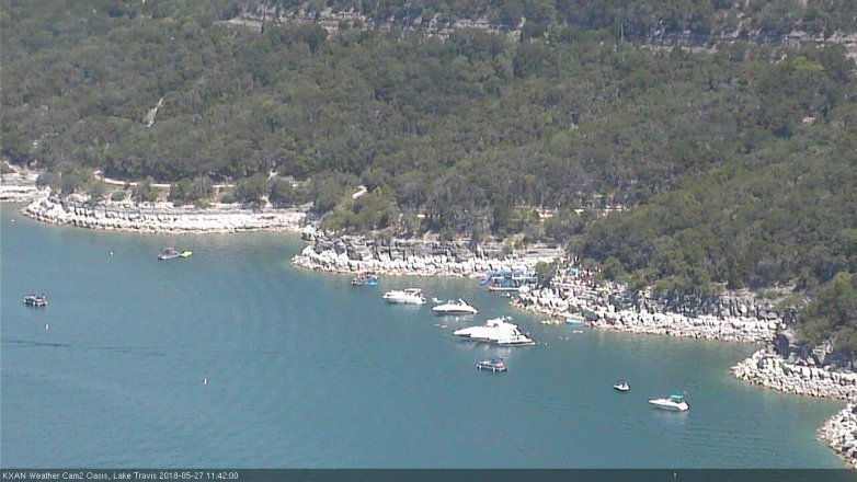 Lake Travis webcam, May 27, 2018 10:45 AM CT