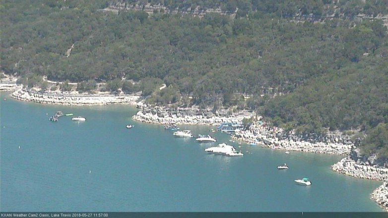 Lake Travis webcam, May 27, 2018 11:00 AM CT