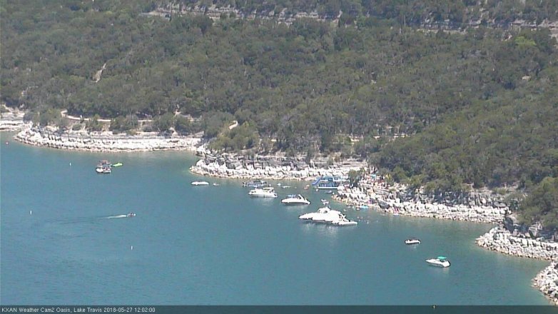 Lake Travis webcam, May 27, 2018 11:05 AM CT